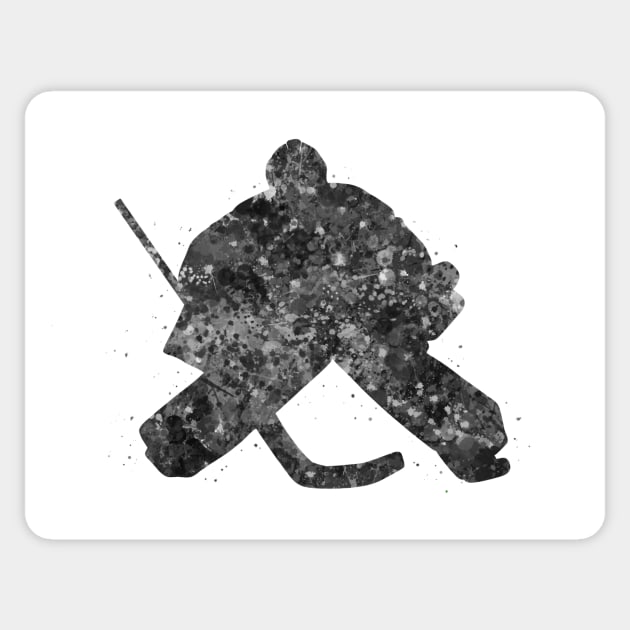 Ice hockey goalie Sticker by Yahya Art